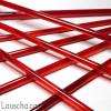 Red glass rods