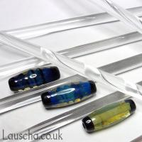 Silver crystal rods and beads